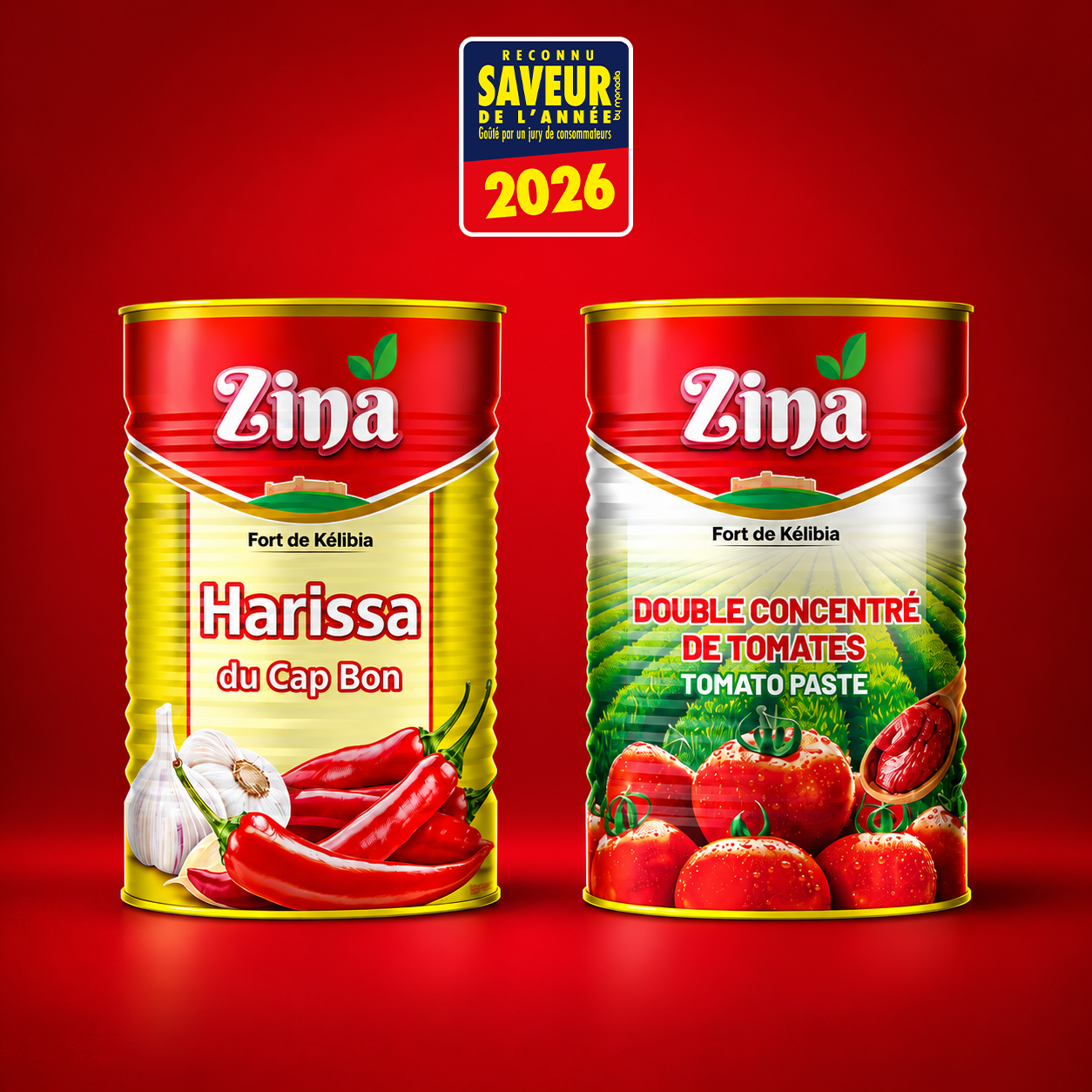 Attribuée à son Double Concentré de Tomates et à son Harissa